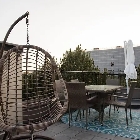 Panoramic Terrace Loft Near Park Apartamento Milán